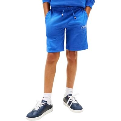 Tommy Hilfiger pojkens monotyp grafisk sweatshort KB0KB10242 shorts, blå (Empire Blue), 4 år Tommy Hilfiger pojkens monotyp grafisk sweatshort KB0KB10242 shorts, blå (Empire Blue), 4 år