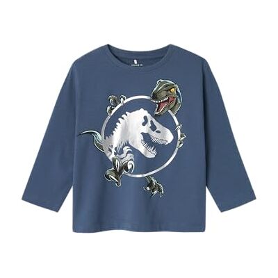 NAME IT pojkar Nmmsurinder Jurassic Ls Nreg Top Sky långärmad tröja, Bering hav, 98 NAME IT pojkar Nmmsurinder Jurassic Ls Nreg Top Sky långärmad tröja, Bering hav, 98