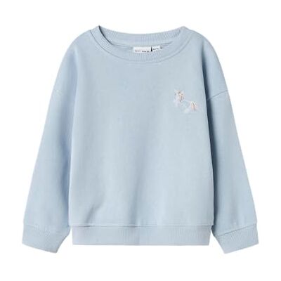Name it mini flicka Nmfvallene Ls RLX Sweat Bru, Subdued Blue, 86 Name it mini flicka Nmfvallene Ls RLX Sweat Bru, Subdued Blue, 86