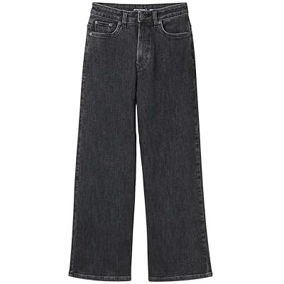 TOM TAILOR flickor barn breda ben passform jeans, 10219 – Used Mid Stone Grey Denim, 140 TOM TAILOR flickor barn breda ben passform jeans, 10219 – Used Mid Stone Grey Denim, 140