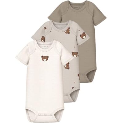 NAME IT Namn det unisex Nbnbody 3P Ss Bear Noos, Pumice Stone, Numeric_62, Pimpsten, numeric_62 NAME IT Namn det unisex Nbnbody 3P Ss Bear Noos, Pumice Stone, Numeric_62, Pimpsten, numeric_62