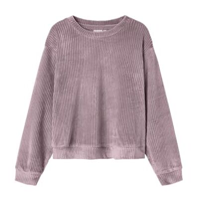 NAME IT Nkfveloa Ls sammet kort topp, Keepsake Lilac, 116 NAME IT Nkfveloa Ls sammet kort topp, Keepsake Lilac, 116
