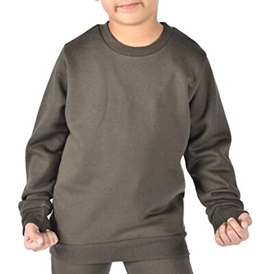 M17 Sweatshirt för pojkar, Kakiggrön, 5-6 år M17 Sweatshirt för pojkar, Kakiggrön, 5-6 år