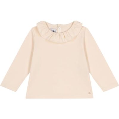 Petit Bateau Långärmad babyblus, Avalanche, 6 månader Petit Bateau Långärmad babyblus, Avalanche, 6 månader
