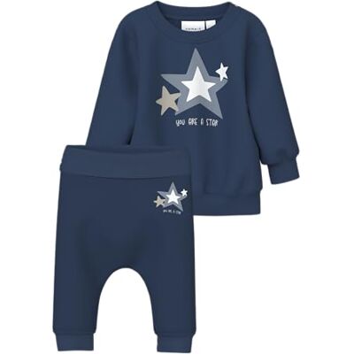 NAME IT Nbmvonne Ls Sweat Box Bru Set, Insignia blå, 86 NAME IT Nbmvonne Ls Sweat Box Bru Set, Insignia blå, 86