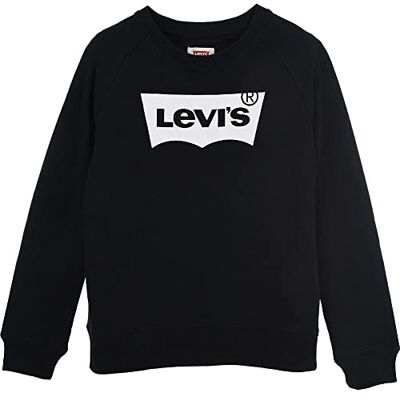 Levi's Kids Batwing huvtröja med rund hals för flickor 10–16 år, svart, 14 År Levi's Kids Batwing huvtröja med rund hals för flickor 10–16 år, svart, 14 År