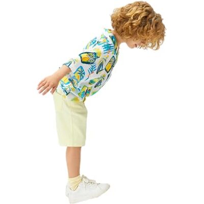 Koton Boys's Jean Basic Pockets bomullsshorts, Gul (151), 4-5 år Koton Boys's Jean Basic Pockets bomullsshorts, Gul (151), 4-5 år