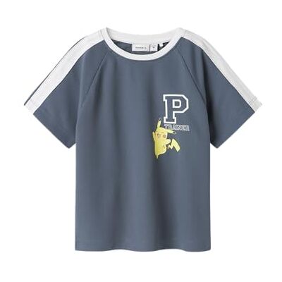 NAME IT pojkar Nmmmanak Pokemon Nreg Ss Poly Top Sky, Blå Mirage, 110 NAME IT pojkar Nmmmanak Pokemon Nreg Ss Poly Top Sky, Blå Mirage, 110