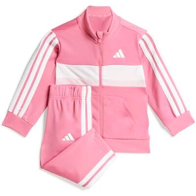 adidas unisex bebis Seasonal Essentials Tiberio 3 Stripes Tricot Track Suit, pink fusion/clear pink/white, 6-9 Months adidas unisex bebis Seasonal Essentials Tiberio 3 Stripes Tricot Track Suit, pink fusion/clear pink/white, 6-9 Months