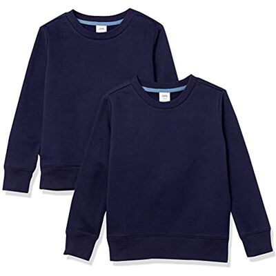Amazon Essentials flickor fleece rund hals tröjor, paket med 2, marinblå, 5 år Amazon Essentials flickor fleece rund hals tröjor, paket med 2, marinblå, 5 år