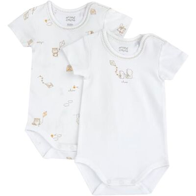 Chicco Två bodys, Vit, 3 år Chicco Två bodys, Vit, 3 år