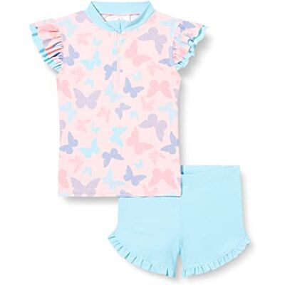 Playshoes unisex barn zweiteilig Schwimmshirt Badeshorts Badebekleidung UV-Schutz Bade-Set, Fjäril, 110-116 Playshoes unisex barn zweiteilig Schwimmshirt Badeshorts Badebekleidung UV-Schutz Bade-Set, Fjäril, 110-116