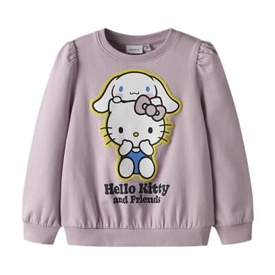 NAME IT Namn IT Nmfdurita Hellok Sweat Bru Sky, Dawn rosa, 116 NAME IT Namn IT Nmfdurita Hellok Sweat Bru Sky, Dawn rosa, 116