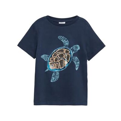 s.Oliver Pojkar 2179322 t-shirt med vändbara paljetter (1-pack), Mörkblå, 92 s.Oliver Pojkar 2179322 t-shirt med vändbara paljetter (1-pack), Mörkblå, 92