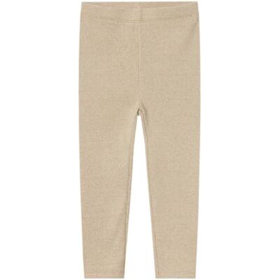NAME IT flicka Nmfsiclo leggings, Beige, 110 NAME IT flicka Nmfsiclo leggings, Beige, 110