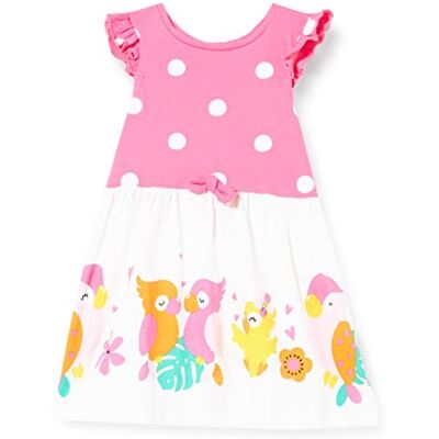 Chicco Vestito Bambina a Maniche Corte liten klänning med korta ärmar, 018, 3 månader Chicco Vestito Bambina a Maniche Corte liten klänning med korta ärmar, 018, 3 månader