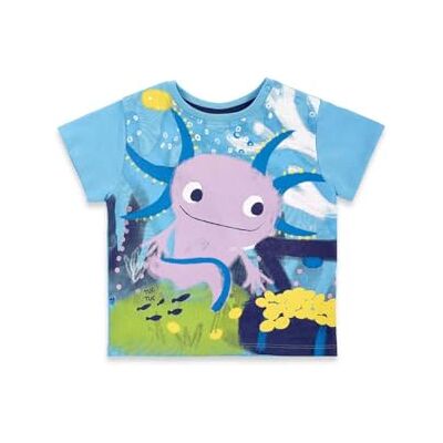 Tuc Tuc Baby pojke kortärmad t-shirt i blått med tryck, Blå, 1 år Tuc Tuc Baby pojke kortärmad t-shirt i blått med tryck, Blå, 1 år