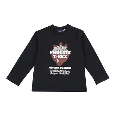 Chicco Långärmad T-shirt för pojkar och pojkar, Svart, 5 år Chicco Långärmad T-shirt för pojkar och pojkar, Svart, 5 år