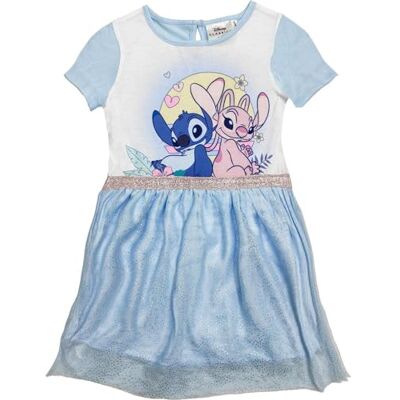 CERDÁ LIFE'S LITTLE MOMENTS Disney-klänning för flickor elegant och bekväm design med livliga färger och härliga Disney-tryck, Ljusblå, 6 år CERDÁ LIFE'S LITTLE MOMENTS Disney-klänning för flickor elegant och bekväm design med livliga färger och härliga Disney-tryck, Ljusblå, 6 år