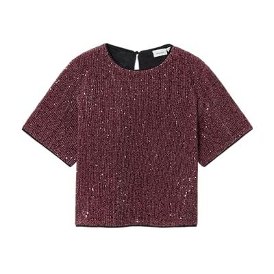 NAME IT Namn det flicka t-shirt paljetter, Fandango rosa, 116 NAME IT Namn det flicka t-shirt paljetter, Fandango rosa, 116