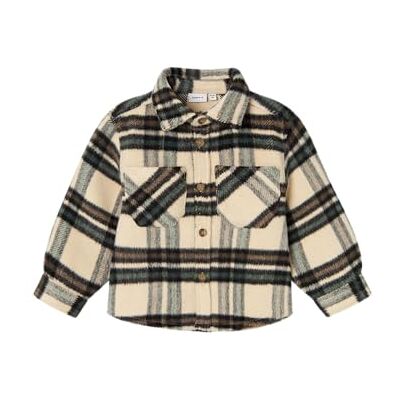 NAME IT pojkar Nmmremolle Ls Overshirt långärmad tröja, Sommarsand, 98 NAME IT pojkar Nmmremolle Ls Overshirt långärmad tröja, Sommarsand, 98