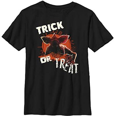 Stranger Things Unisex barn monster pumpa kortärmad T-shirt, svart, en storlek, svart Stranger Things Unisex barn monster pumpa kortärmad T-shirt, svart, en storlek, svart