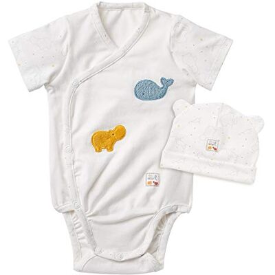 Fehn 056532 body & mössa fjäderNATUR – första babyutrustningsset i unisex tillverkad av 100 % ekologisk bomull – för nyfödda från 0–3 månader – storlek: 50/56 Fehn 056532 body & mössa fjäderNATUR – första babyutrustningsset i unisex tillverkad av 100 % ekologisk bomull – för nyfödda från 0–3 månader – storlek: 50/56