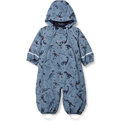 Celavi Unisex baby wholesuit med 2 dragkedjor, snöflinga, Kina blå, 74 Celavi Unisex baby wholesuit med 2 dragkedjor, snöflinga, Kina blå, 74