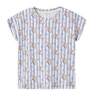 NAME IT Namn IT flicka Nmfamma Peppa Ss Nreg Top Cplg, Blekt denim, 116 NAME IT Namn IT flicka Nmfamma Peppa Ss Nreg Top Cplg, Blekt denim, 116