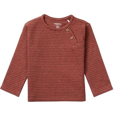Noppies Baby-pojkar pojkar t-shirt tiburon långärmad randig T-shirt, Koppar brun – N012, 62 cm Noppies Baby-pojkar pojkar t-shirt tiburon långärmad randig T-shirt, Koppar brun – N012, 62 cm