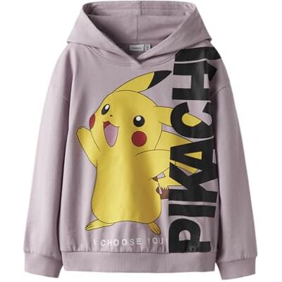 NAME IT Nkfnisara Pokemon RLX Sweat Wh Bru Sky, Keepsake Lilac, 134-140 NAME IT Nkfnisara Pokemon RLX Sweat Wh Bru Sky, Keepsake Lilac, 134-140