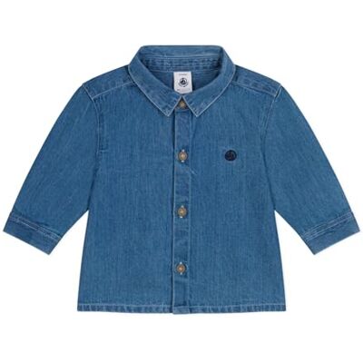 Petit Bateau Långärmad tröja för pojkar, Blå, 6 mesi Petit Bateau Långärmad tröja för pojkar, Blå, 6 mesi