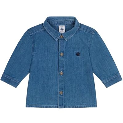 Petit Bateau Långärmad tröja för pojkar, Blå, 12 mesi Petit Bateau Långärmad tröja för pojkar, Blå, 12 mesi