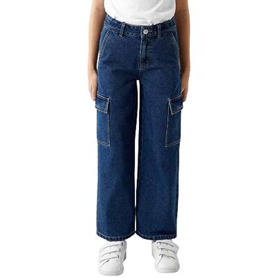 NAME IT Bestseller A/S Jeans för flickor, Mörk blå denim, 158 NAME IT Bestseller A/S Jeans för flickor, Mörk blå denim, 158