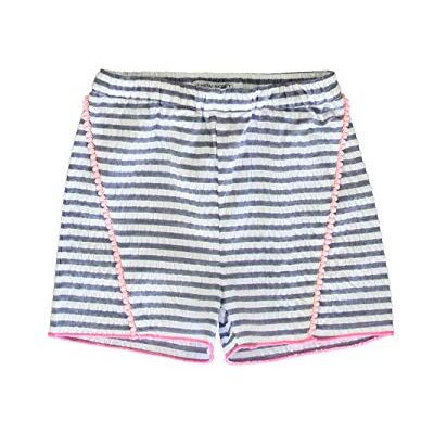 Lemon Beret Citron Beret Small Girls shorts för flickor, Blå/vit ränder, 6 �r Lemon Beret Citron Beret Small Girls shorts för flickor, Blå/vit ränder, 6 �r