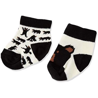 Hatley Little Blue House av Baby pojkar 2-pack crewstrumpor casual, Svarta björnar på naturliga, 0-12 månader Hatley Little Blue House av Baby pojkar 2-pack crewstrumpor casual, Svarta björnar på naturliga, 0-12 månader