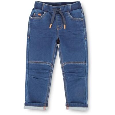Sigikid Unisex barn sweat denim pojkar och flickor jeans, Mörkblå/med knämärken, 116 Sigikid Unisex barn sweat denim pojkar och flickor jeans, Mörkblå/med knämärken, 116