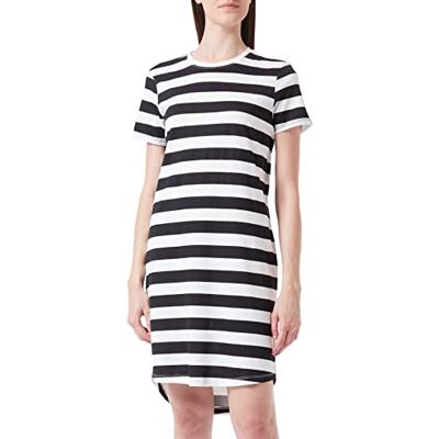 ONLY Dam ONLMAY S/S randig klänning Jrs-klänning, svart/ränder: molndansare (kia), S ONLY Dam ONLMAY S/S randig klänning Jrs-klänning, svart/ränder: molndansare (kia), S