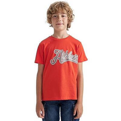 DeFacto T-shirt för pojkar, D. orange, 6-7 år DeFacto T-shirt för pojkar, D. orange, 6-7 år