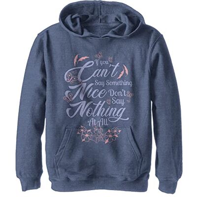 Fifth Sun Disney Unisex barn Can't Say Something Nice Hoodie, Marinblå ljung, L Fifth Sun Disney Unisex barn Can't Say Something Nice Hoodie, Marinblå ljung, L