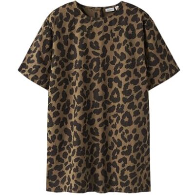 NAME IT Namn IT Nkfbelate Ss Dress, Rostad kokosnöt, 146 NAME IT Namn IT Nkfbelate Ss Dress, Rostad kokosnöt, 146