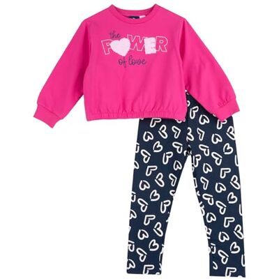 Chicco , komplett flickoutfit med T-shirt och leggings, gjord av varmt och mjukt tyg, maskintvättbar, flick- och flickkläder, designad i Italien, fuchsia, 9 månader Chicco , komplett flickoutfit med T-shirt och leggings, gjord av varmt och mjukt tyg, maskintvättbar, flick- och flickkläder, designad i Italien, fuchsia, 9 månader