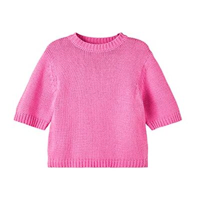 NAME IT Girl's NKFBALAO 2/4 SL stickad topp, Cyclamen, 122/128, Cyklamer, 122/128 cm NAME IT Girl's NKFBALAO 2/4 SL stickad topp, Cyclamen, 122/128, Cyklamer, 122/128 cm