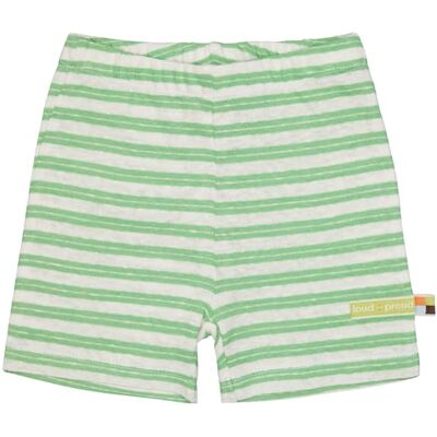 loud + proud unisex barn randig med linne, tillverkad av ekologisk bomull, GOTS certifierade lediga shorts, opal, 74-80 loud + proud unisex barn randig med linne, tillverkad av ekologisk bomull, GOTS certifierade lediga shorts, opal, 74-80