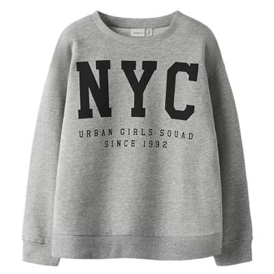NAME IT Namn IT Nkfbelisso Ls RLX Sweat Unb, Grå melange, 122-128 NAME IT Namn IT Nkfbelisso Ls RLX Sweat Unb, Grå melange, 122-128