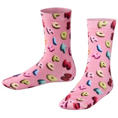 FALKE Unisex barnstrumpor Colourful Alphabet Print K så bomull mönstrad 1 par, röd läppstift 8350, 31–34, Röd läppstift 8350, 31-34 FALKE Unisex barnstrumpor Colourful Alphabet Print K så bomull mönstrad 1 par, röd läppstift 8350, 31–34, Röd läppstift 8350, 31-34