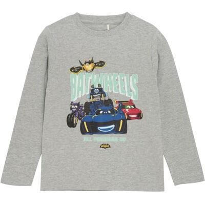 MINYMO Pojkar långärmad t-shirt med tryck på Batwheels, GRÅ, 104 cm MINYMO Pojkar långärmad t-shirt med tryck på Batwheels, GRÅ, 104 cm