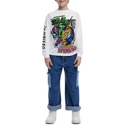 Desigual TS_Incredible-Marvel, 1001 Ecrudo, 5/6, Vit, 6 år Desigual TS_Incredible-Marvel, 1001 Ecrudo, 5/6, Vit, 6 år