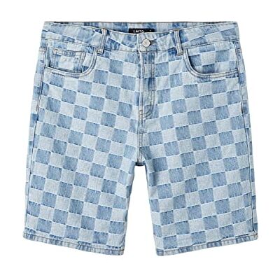 NAME IT Boy's NLMCHECKIZZA DNM DAD shorts, Medium Blue Denim/Checks: Checks, 164, Medium blå denim/kontroller: checkar, 164 cm NAME IT Boy's NLMCHECKIZZA DNM DAD shorts, Medium Blue Denim/Checks: Checks, 164, Medium blå denim/kontroller: checkar, 164 cm