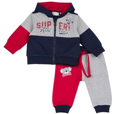 Chicco , Sparkdräkt för bebisar, komplett med långa byxor och tröja, med bekväm dragkedja och dragsko, gjord av mjukt tvättbart tyg, baby- och pojkkläder, designad i Italien, Rosso, 3 månader Chicco , Sparkdräkt för bebisar, komplett med långa byxor och tröja, med bekväm dragkedja och dragsko, gjord av mjukt tvättbart tyg, baby- och pojkkläder, designad i Italien, Rosso, 3 månader